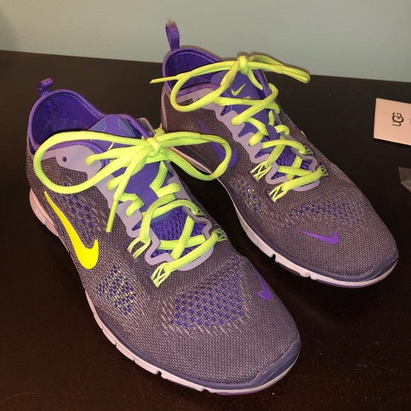 nike shoes purple and yellow